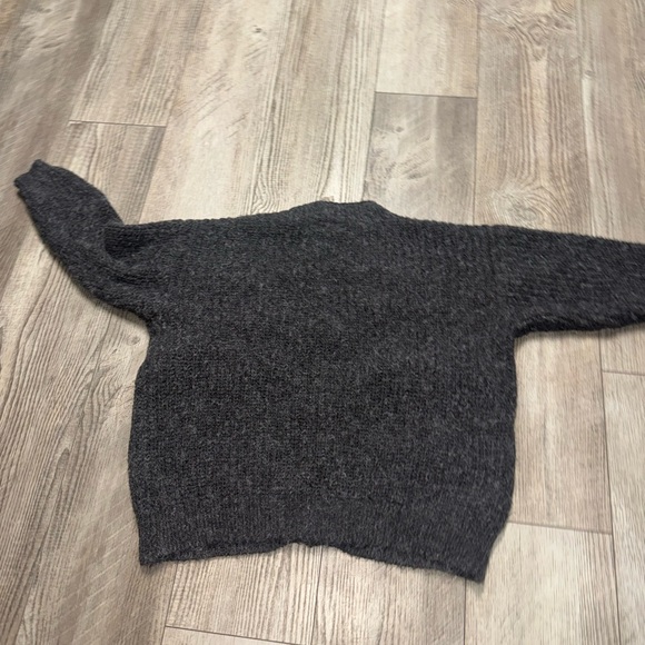 Fashion V Neck Denim Pocket Knitted Sweater Loose Cardigan Jacket oversized - Picture 9 of 11